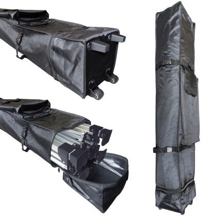 Custom 10' Square Tent With One Full Double Sided Wall - Carry Case