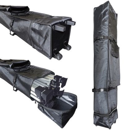 Custom 10' Square Tent w/ 1 Full Double Sided Wall & Two Half Walls - Carry Case