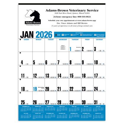 Custom Yearly Record Blue Calendar Custom Yearly Record Blue Calendar