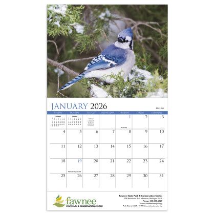 Custom Songbirds Appointment Calendar - Stapled