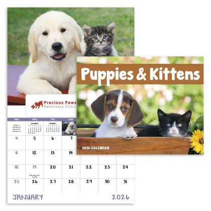 Custom Puppies & Kittens - Window Calendar