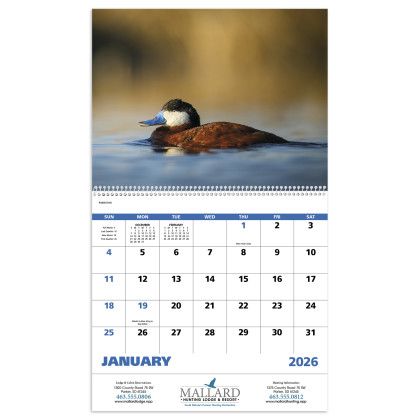 Custom Waterfowl - Spiral Calendar Custom Waterfowl - Spiral Calendar