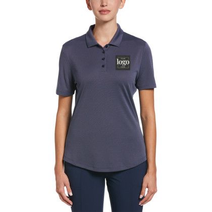 Custom Oxford Polo Ladies' - Black Iris/Bijou Blue