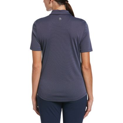 Custom Oxford Polo Ladies' - Black Iris/Bijou Blue - Back
