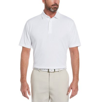 Custom Perry Ellis Men's SS Classic Polo - Bright White