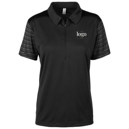 Custom Women's Avenger Polo Shirt - Black