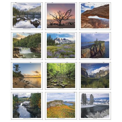 Custom Scenic America Pocket Calendar Months Custom Scenic America Pocket Calendar Months