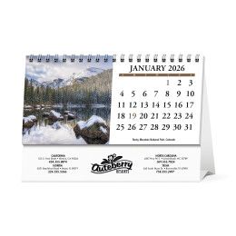 Custom Scenic America Desk Tent Calendar