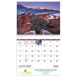Custom Rocky Mountains - Spiral Calendar
