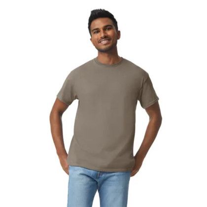 Gildan Adult Heavy Cotton T-Shirt- BROWN SAVANA