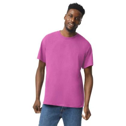 Gildan Adult Heavy Cotton T-Shirt-HEATHER RADIANT ORCHID 
