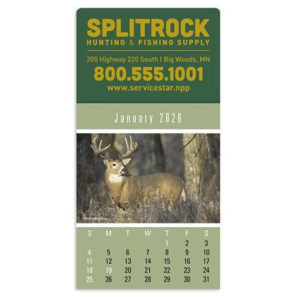 Custom Press-n-stick Sportsmen Calendar