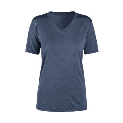 Custom Women's Reebok Endurance Performance Tee Shirt - Heather Navy