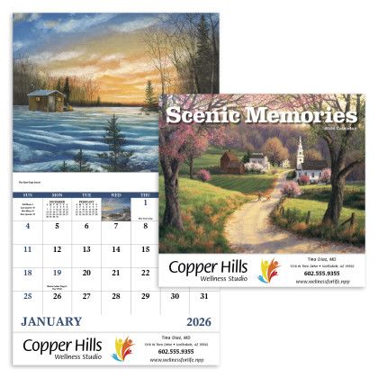 Custom Scenic Memories - Stapled Calendar