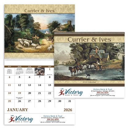 Custom Currier & Ives - Spiral Custom Currier & Ives - Spiral