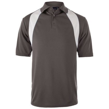 Custom Men's Reebok Athletic Polo Shirt - Graphite/White