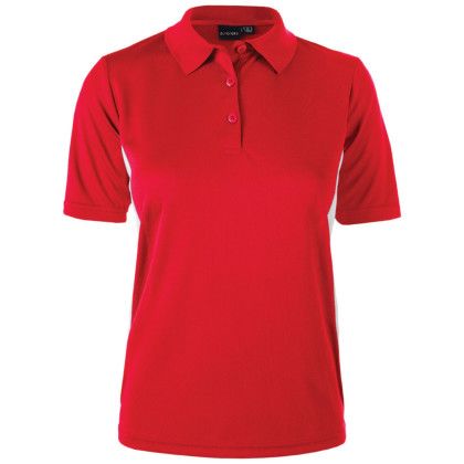 Custom Women's Eclipse Polo Shirt - Red/White