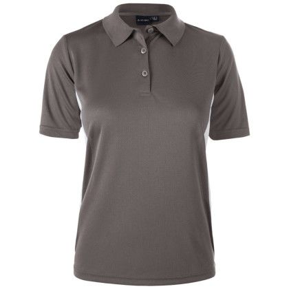 Custom Women's Eclipse Polo Shirt - Graphite/White