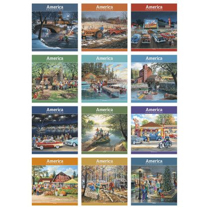 Custom America Remembered Executive Calendar - Months