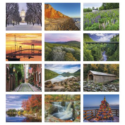 Custom New England Appointment Calendar - Stapled - Months