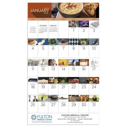 Custom National Day - Stapled Calendar - Month page