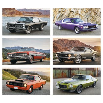 Custom Muscle Cars Calendar - Months