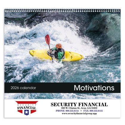 Custom Motivations - Spiral Calendar - Cover