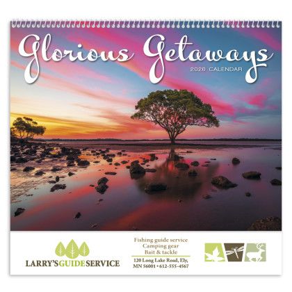 Custom Glorious Getaways - Spiral Calendar - Cover