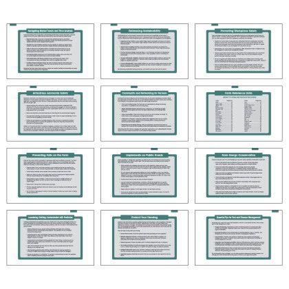 Custom Farm Pocket Calendar-2 - Months