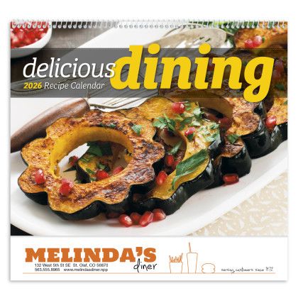 Custom Delicious Dining - Spiral Calendar - Cover