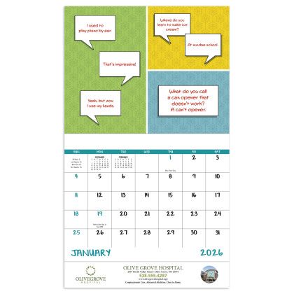 Custom Dad Jokes - Stapled - Month Page