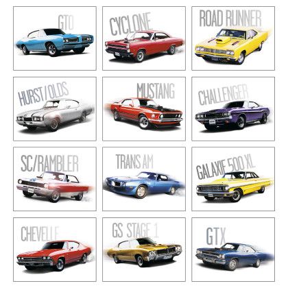 Custom Classic Muscle Cars - Months