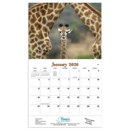 Custom Animal Babies Appointment Calendar - Stapled - Month page