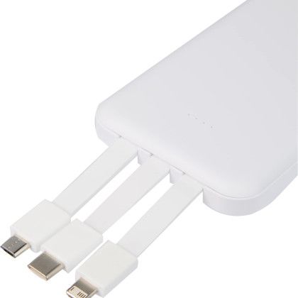 Custom UL Listed 5,000 mAh Power Bank with Multi-Cables - Cables