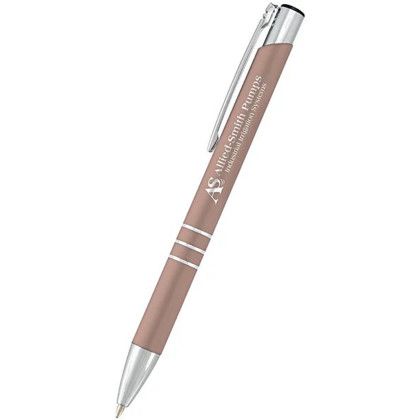 Custom Delane Softex Cello-Wrapped Gel-Glide Pen - Rose Gold
