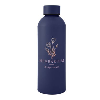 Custom 25 Oz. Blaire Recycled Aluminum Bottle - Navy Blue