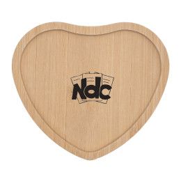 Custom Wooden Coaster - Heart Shape - Front
