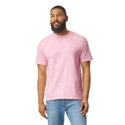 Custom Gildan Softstyle T-shirt -Light Pink 