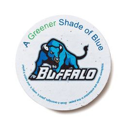 Custom Seed Paper Coaster, 3.875 Circle - Wildflowers