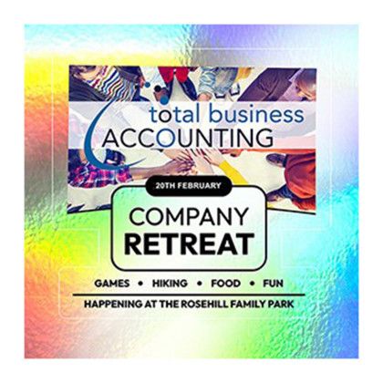 Full Color 9.1 sq inch - 16 sq. inch Custom Shape Removable Vinyl Stickers - Singles