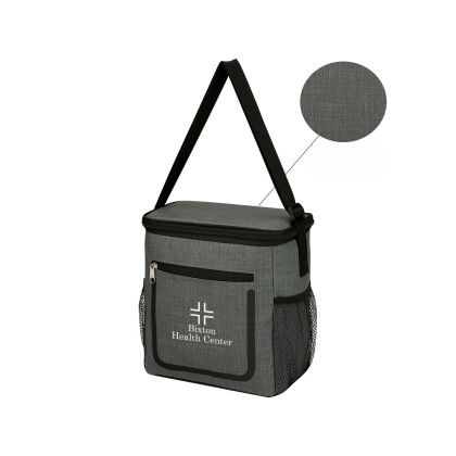 Custom Slade Cooler Lunch Bag - Gray with Black