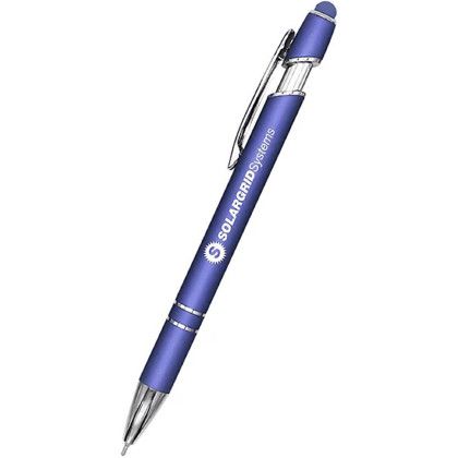Custom Ultima Softex Luster Stylus Gel Pen - Blue