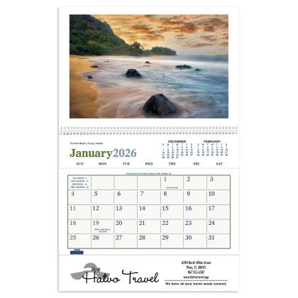 Custom Beautiful America Pocket - Month page