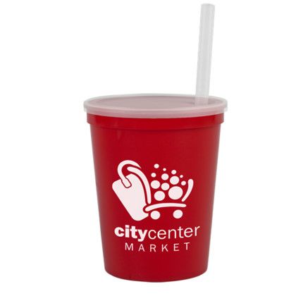 Custom 16 oz. Take-Out Sipper - Red