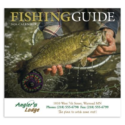 Custom Fishing Guide Appointment Calendar - Staped - Cover 
