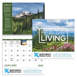 Custom Healthy Living - Spiral Calendar 
