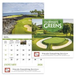 Custom Fairways & Greens - Spiral Calendar