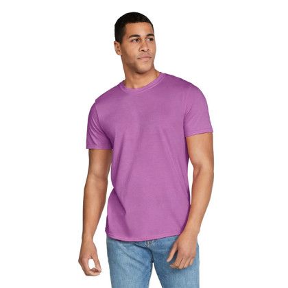 Custom Gildan Softstyle T-shirt - HEATHER RADIANT ORCHID 
