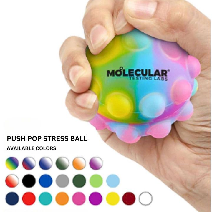Promotional Imprinted Push Pop Stress Ball | Logo Stress Toys Promotional Imprinted Push Pop Stress Ball | Logo Stress Toys