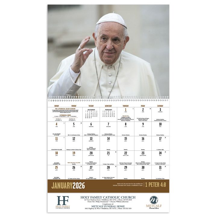 Custom Appointment Calendar Catholic Spirit Spiral